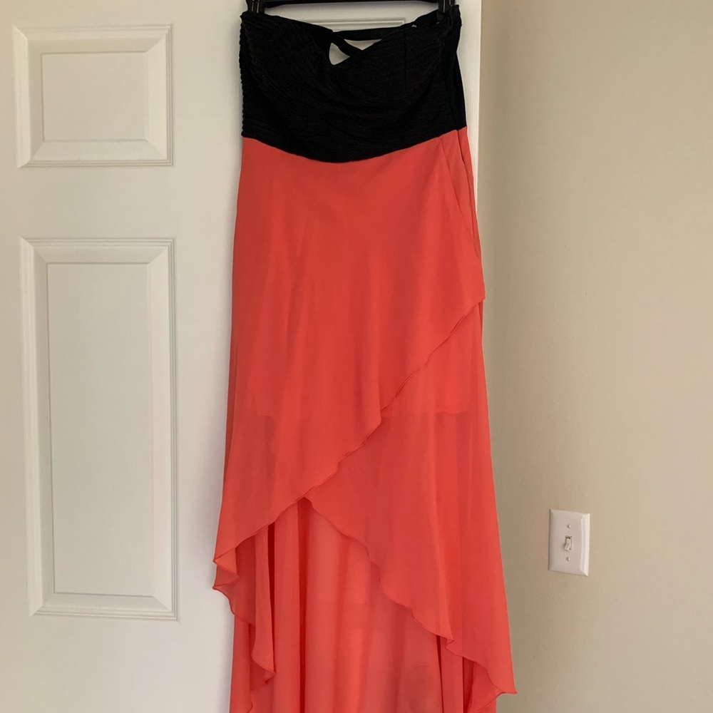 High-low flowy summer dress